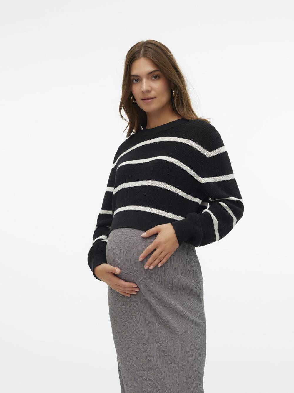 MAMALICIOUS Sweater 'MLPAMELA' in Black Vierteljährliche Förderung