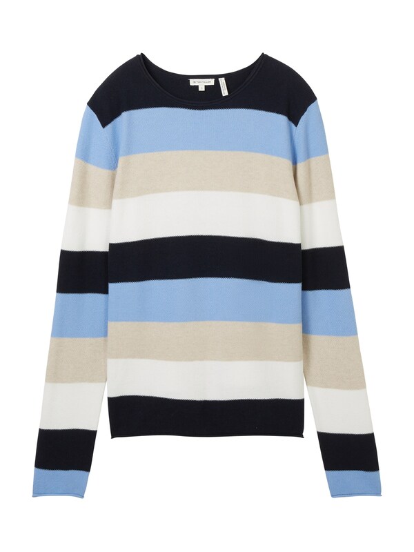 TOM TAILOR Sweater in Navy, Light Blue Online Outlet
