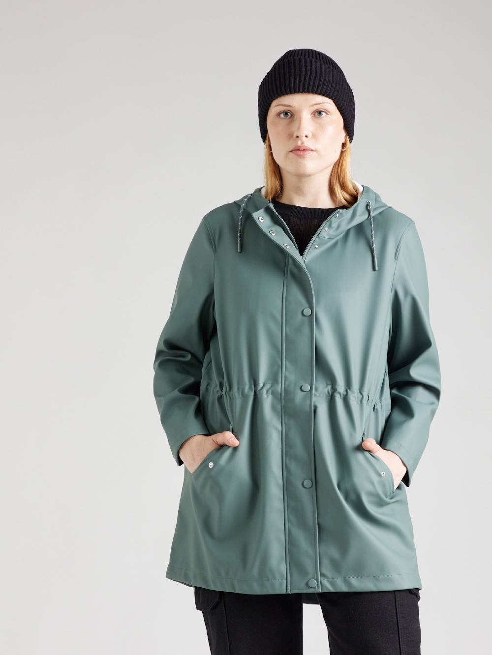 Vero Moda Curve Performance Jacket 'VMMALOU' in Dark Green Kauf eins, bekomm eins gratis