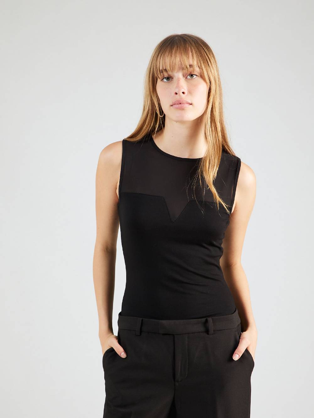 ABOUT YOU Shirt Bodysuit 'Jill' in Black Tiefpreis