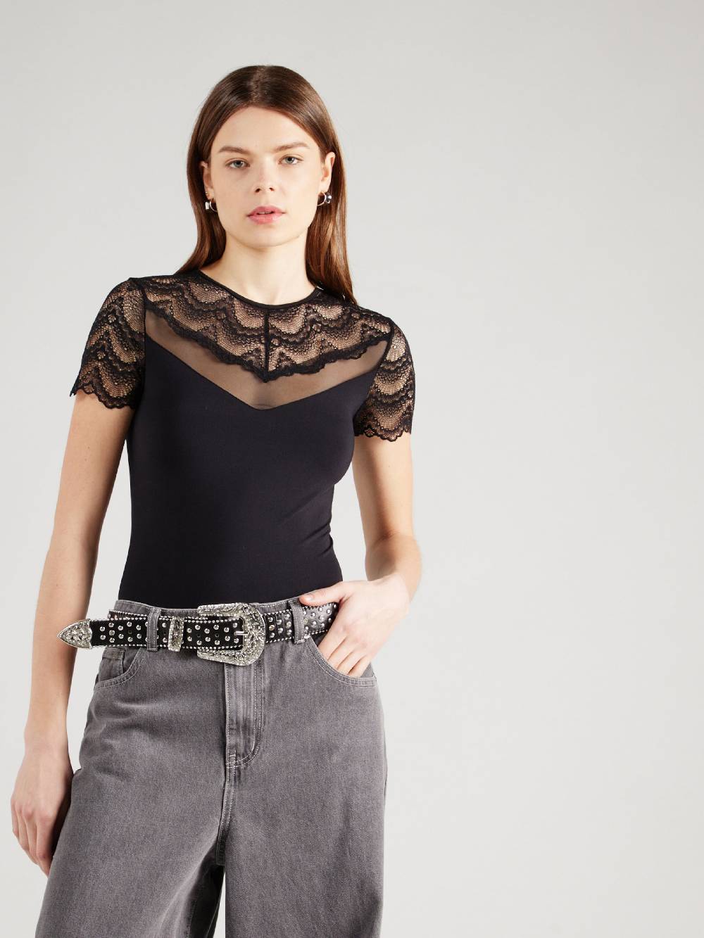 ABOUT YOU Shirt Bodysuit in Black Bis zu 65% Rabatt