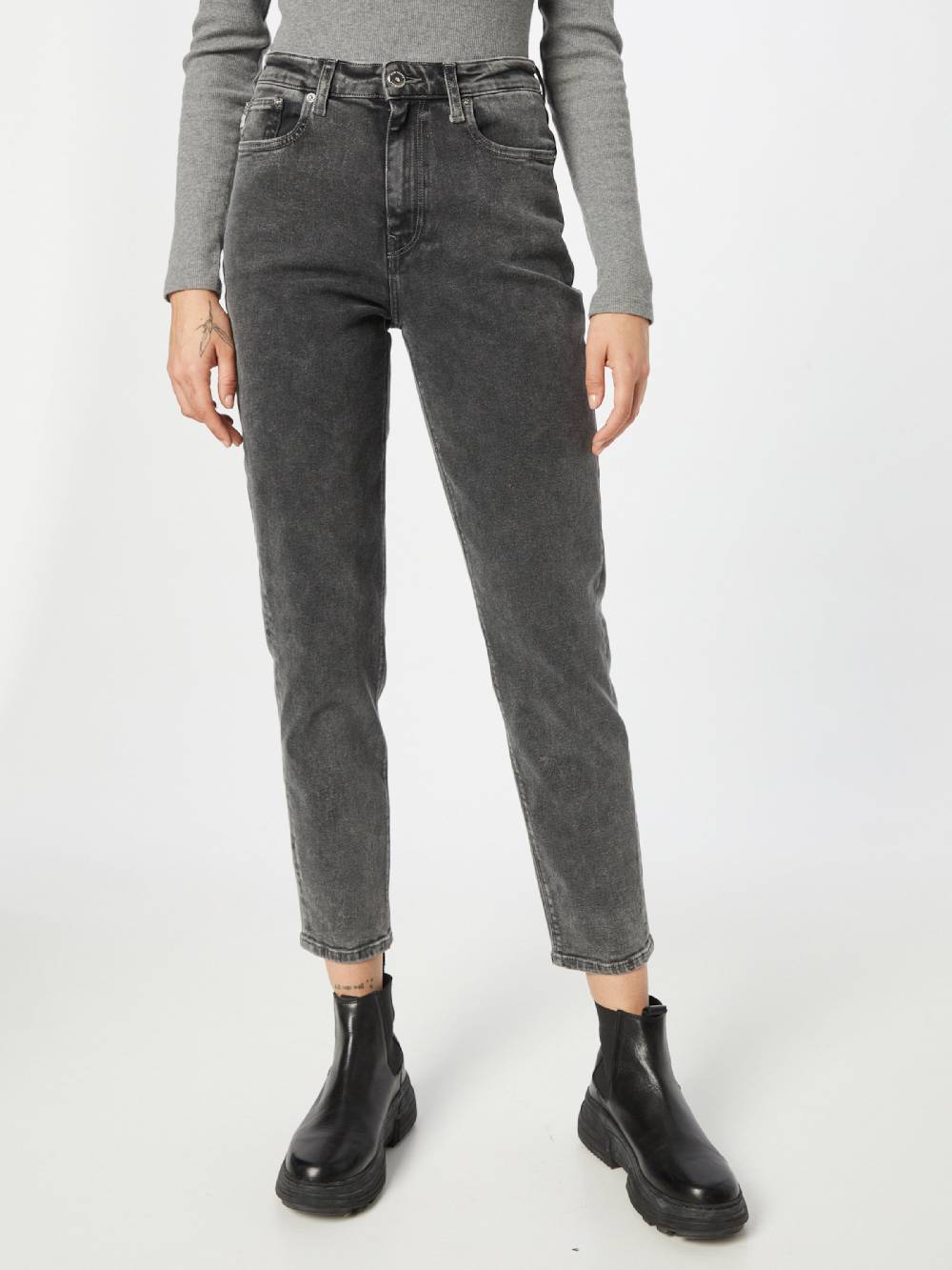 MUD Jeans Regular Jeans in Black Denim Bis zu 55% Rabatt