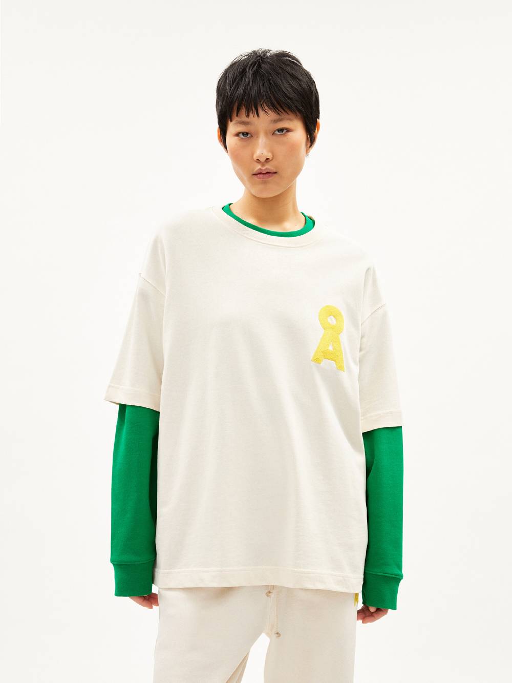 ARMEDANGELS Shirt 'Mikas' in Beige Verkauf