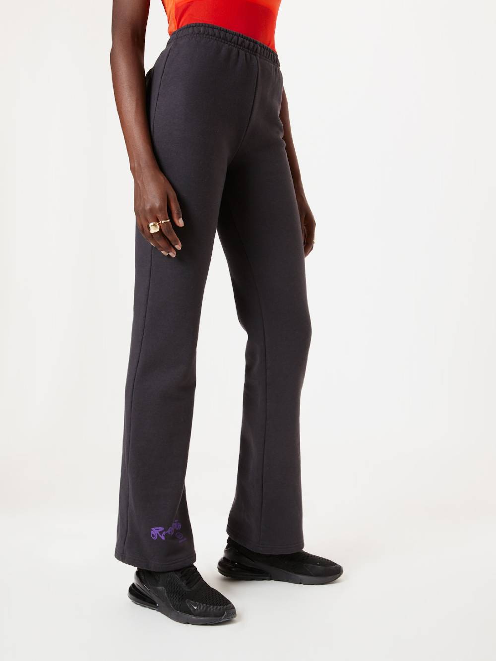 Rebirth Studios Flared Pants 'Peter' in Dark Grey Preisnachlass