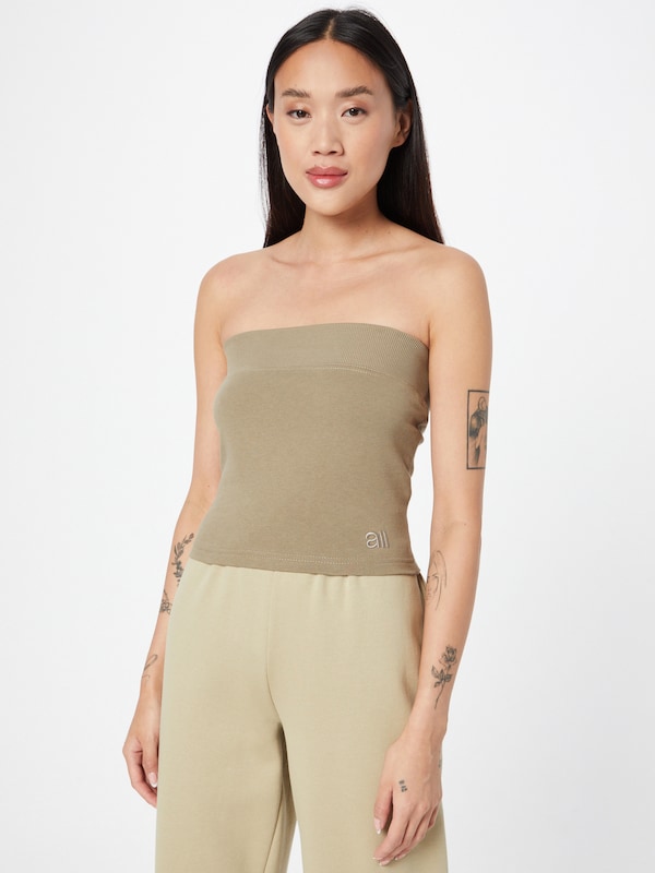 A LOT LESS Top in Olive Saisonschlussverkauf