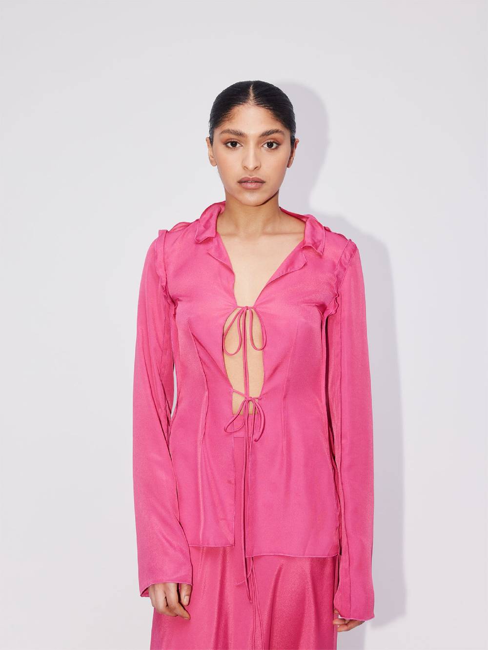ABOUT YOU REBIRTH STUDIOS Blouse 'SUNSET' in Pink Exklusive Angebote