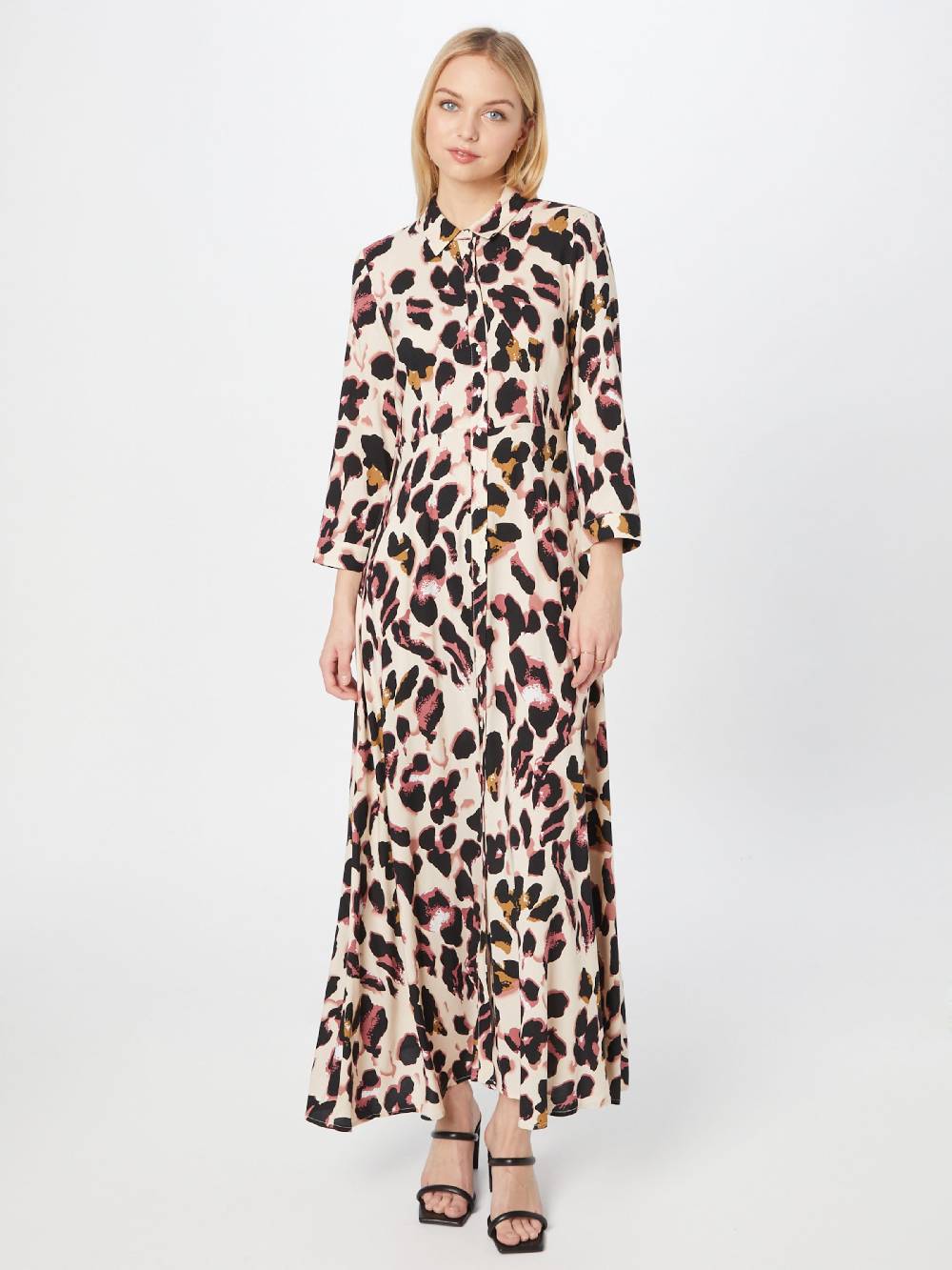 Y.A.S Shirt Dress 'YASSAVANNA' in Beige Riesige Rabatte