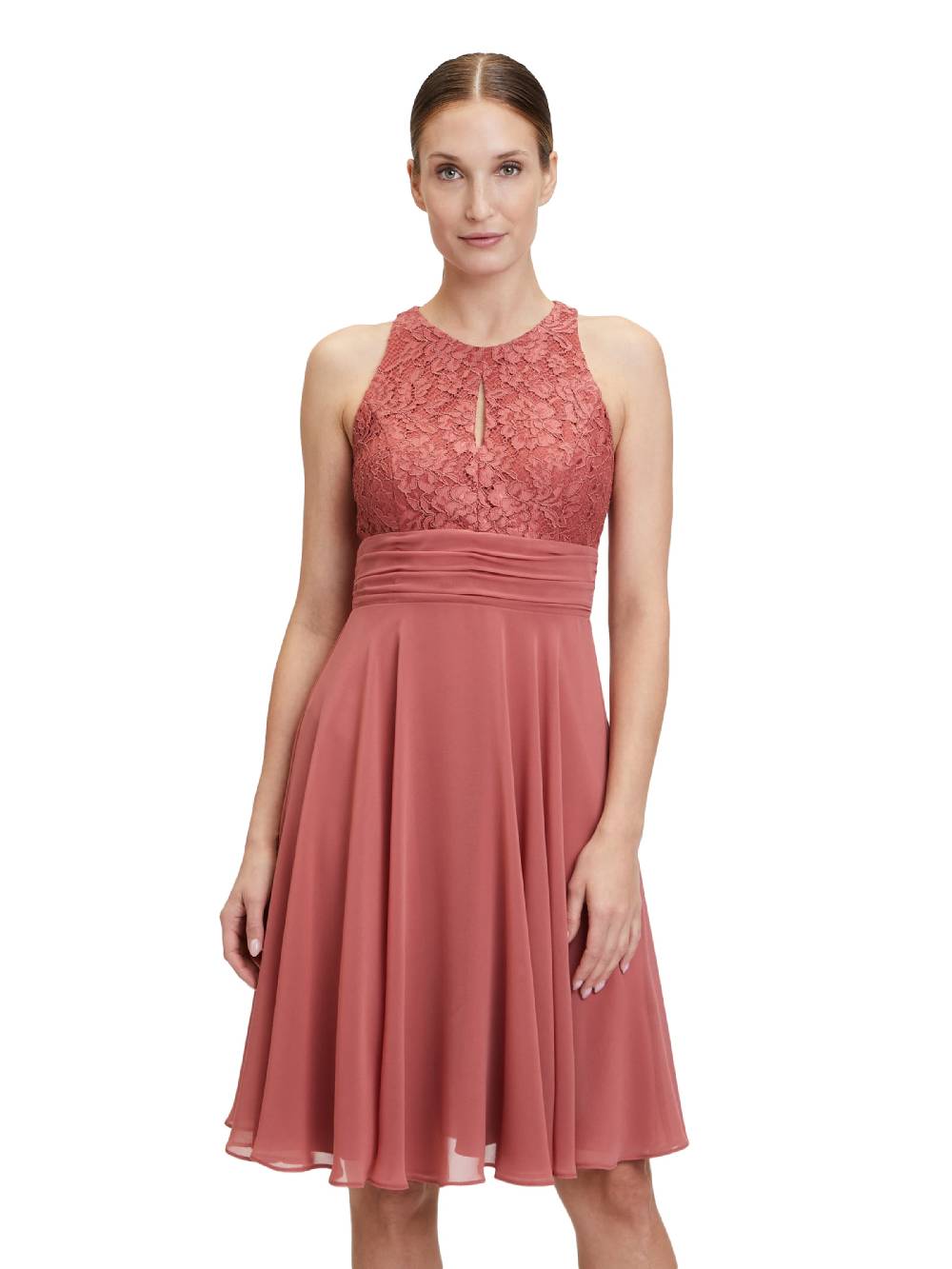 Vera Mont Cocktail Dress in Rusty Red Rabatte dieses Monats