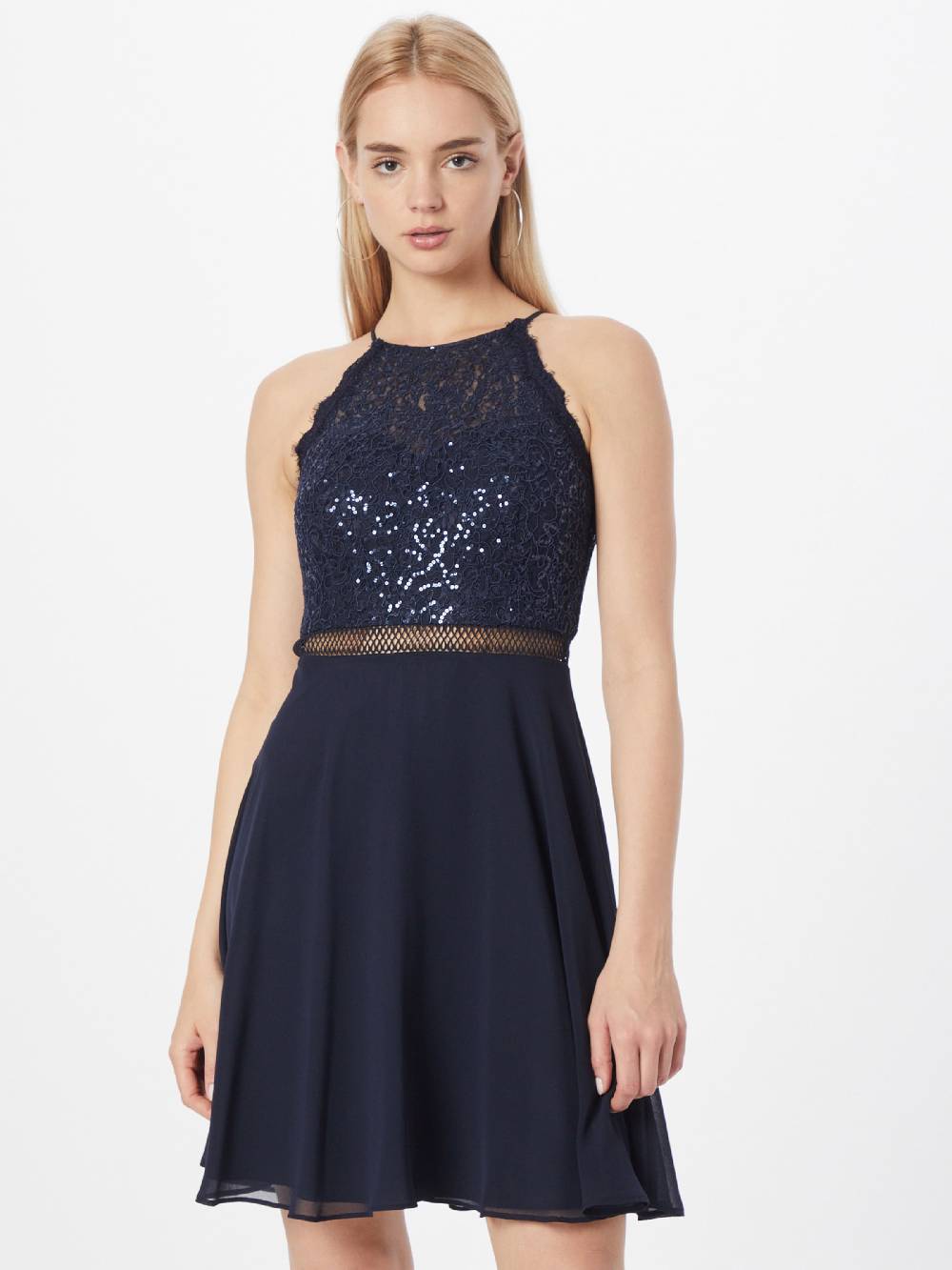 VM Vera Mont Cocktail Dress in Night Blue Outlet
