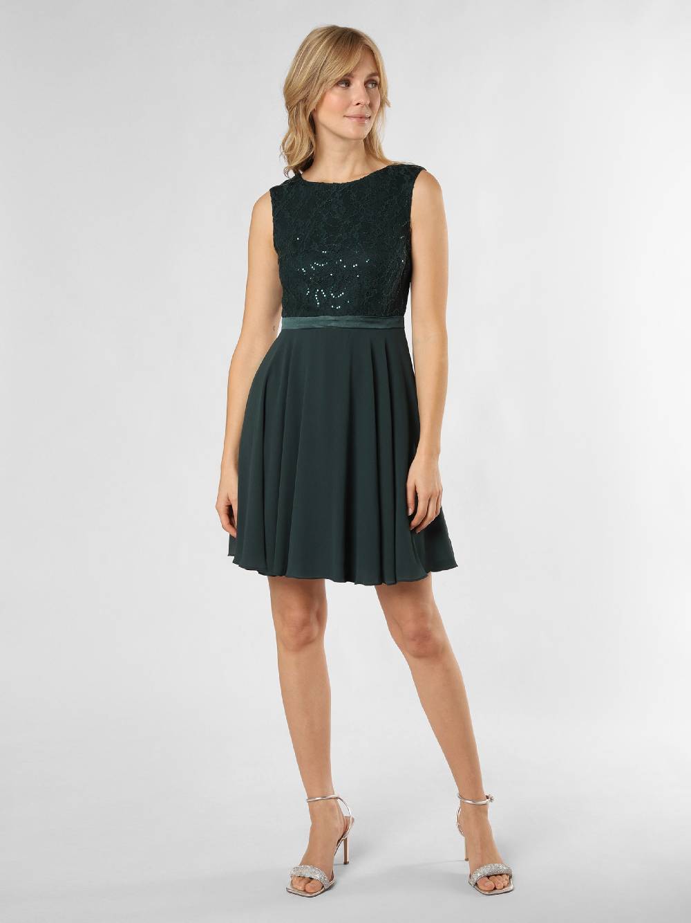 Marie Lund Cocktail Dress in Fir Schlussverkauf