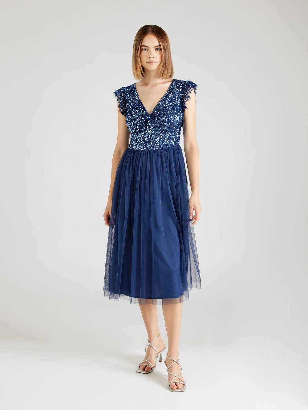 Maya Deluxe Cocktail Dress in Navy Fabrik Onlineshop