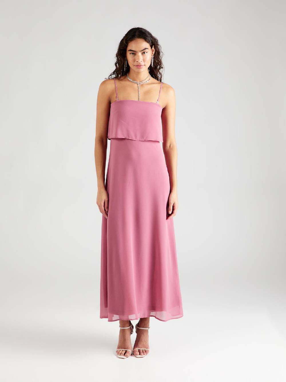 VILA Evening Dress 'MILINA' in Dusky Pink Flash Sale