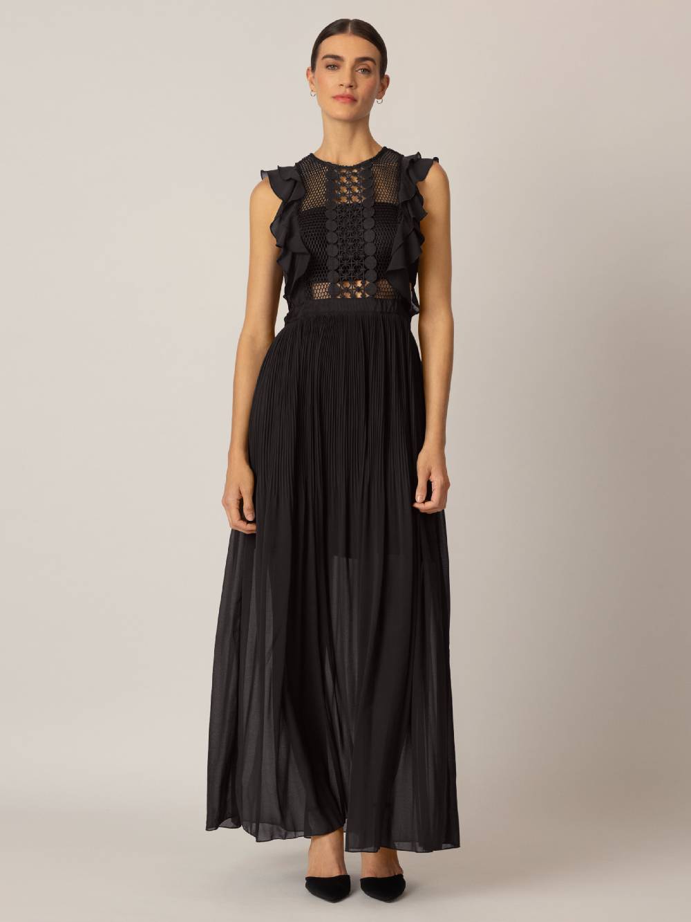APART Evening Dress in Black Saisonale Angebote