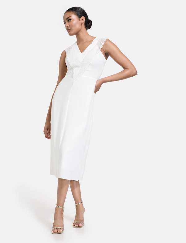 TAIFUN Dress in White Discount Store für neue Produkte