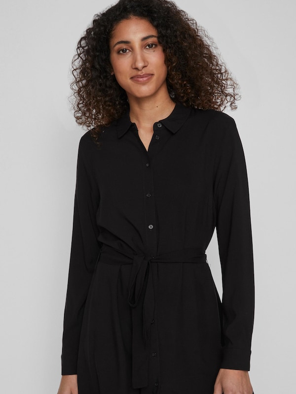 VILA Shirt Dress 'Paya' in Black Flash Sale