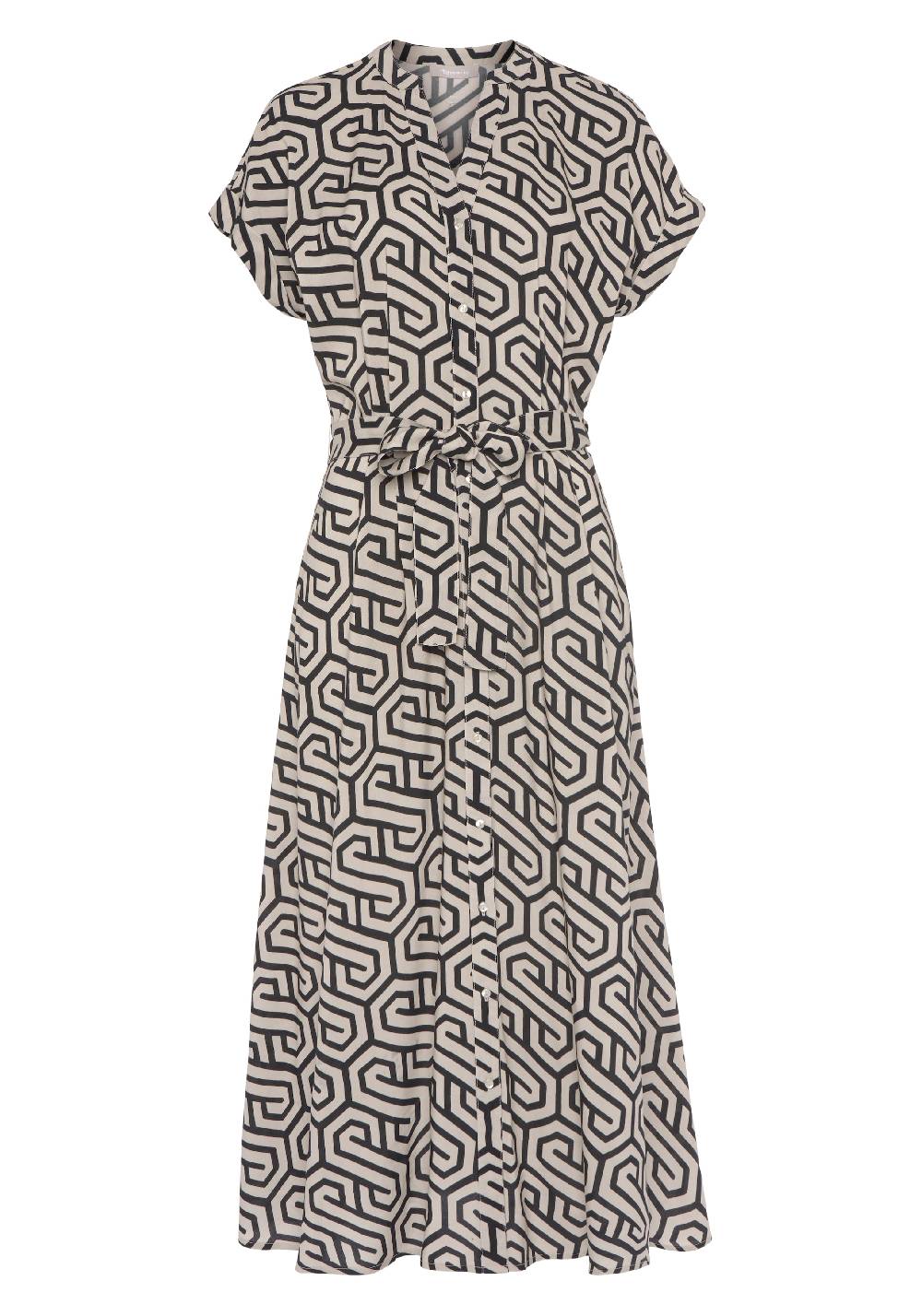 Tamaris Shirt Dress in Sand Online Shopping