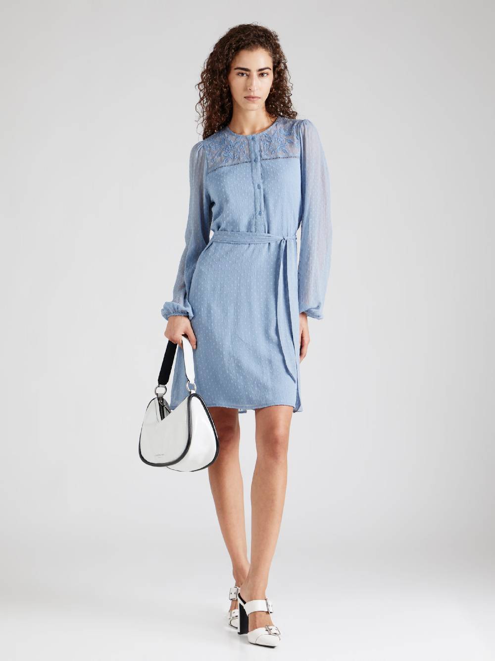 ONLY Shirt Dress 'ONLAIDA ELIZA' in Smoke Blue Preisnachlass