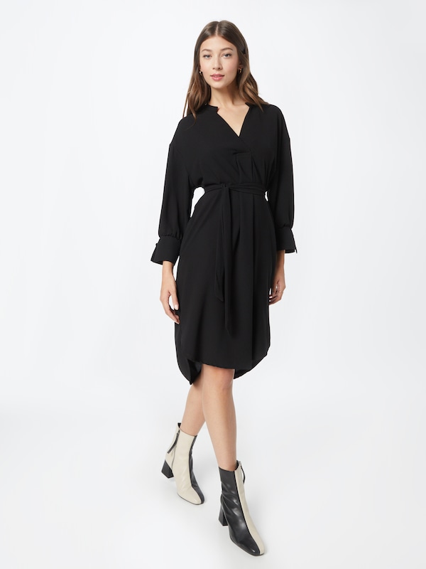 Peppercorn Shirt Dress 'Sabia' in Black Weihnachtsangebot