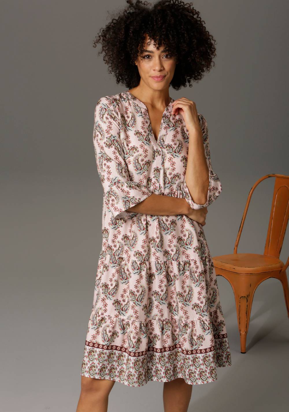 Aniston CASUAL Shirt Dress in Mixed Colors Jubiläumsangebot