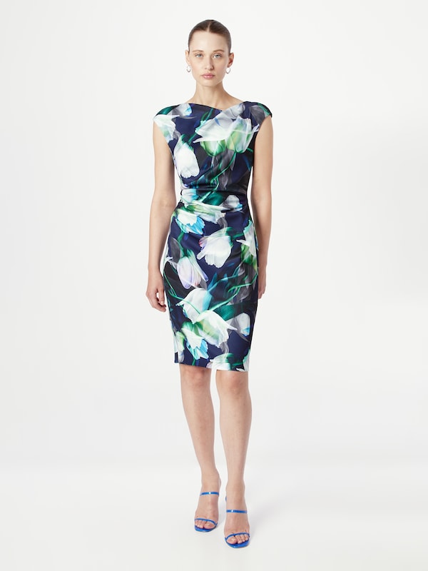SWING Sheath Dress in Marine Blue Tiefpreis
