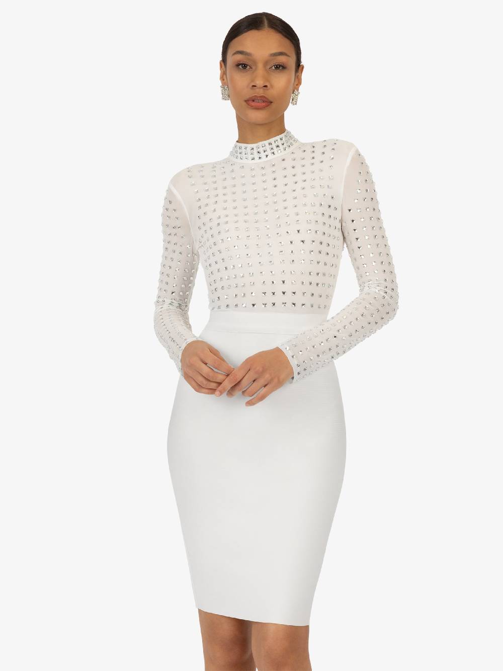 Kraimod Sheath Dress in White Begrenzte Freigabe