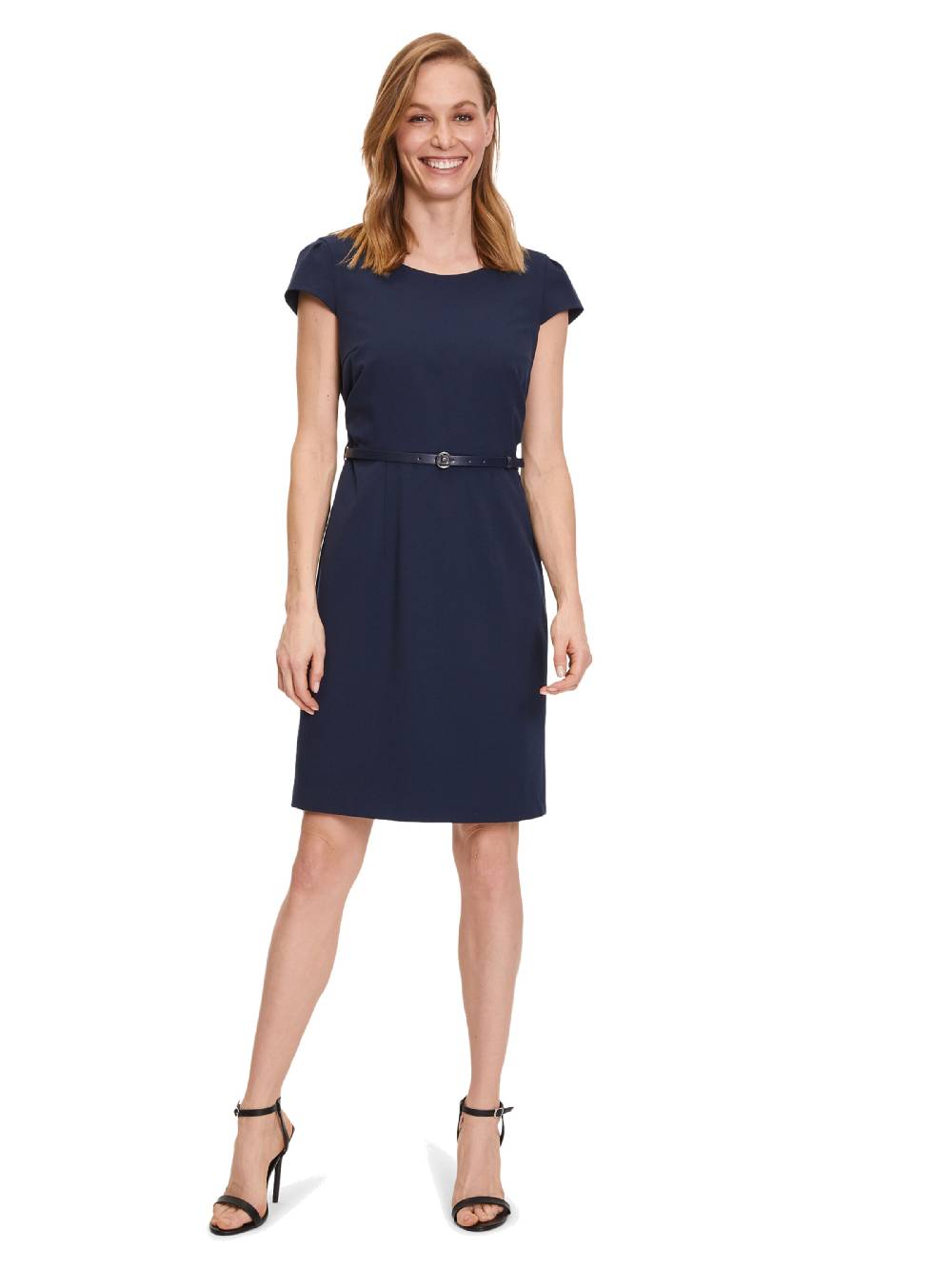 Betty & Co Sheath Dress in Marine Blue Letzte 3 Tage