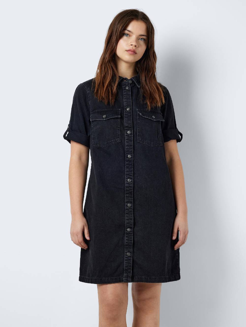 Noisy may Shirt Dress 'New Signe' in Black Bis zu 60% Rabatt