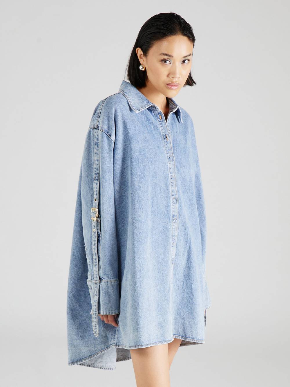 Hoermanseder x About You Shirt Dress 'Lilia' in Light Blue Nur für heute