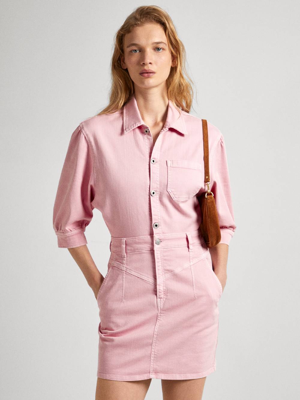 Pepe Jeans Shirt Dress 'Gracie' in Pink Discount Store für neue Produkte