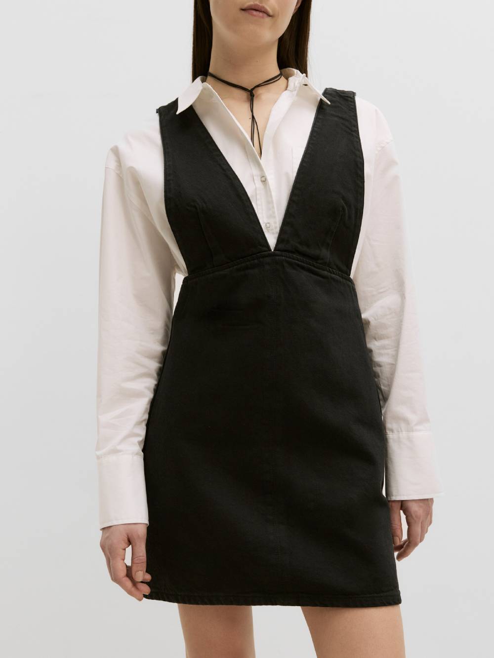 EDITED Dress 'Jessi' in Black Denim Rabatte dieses Monats