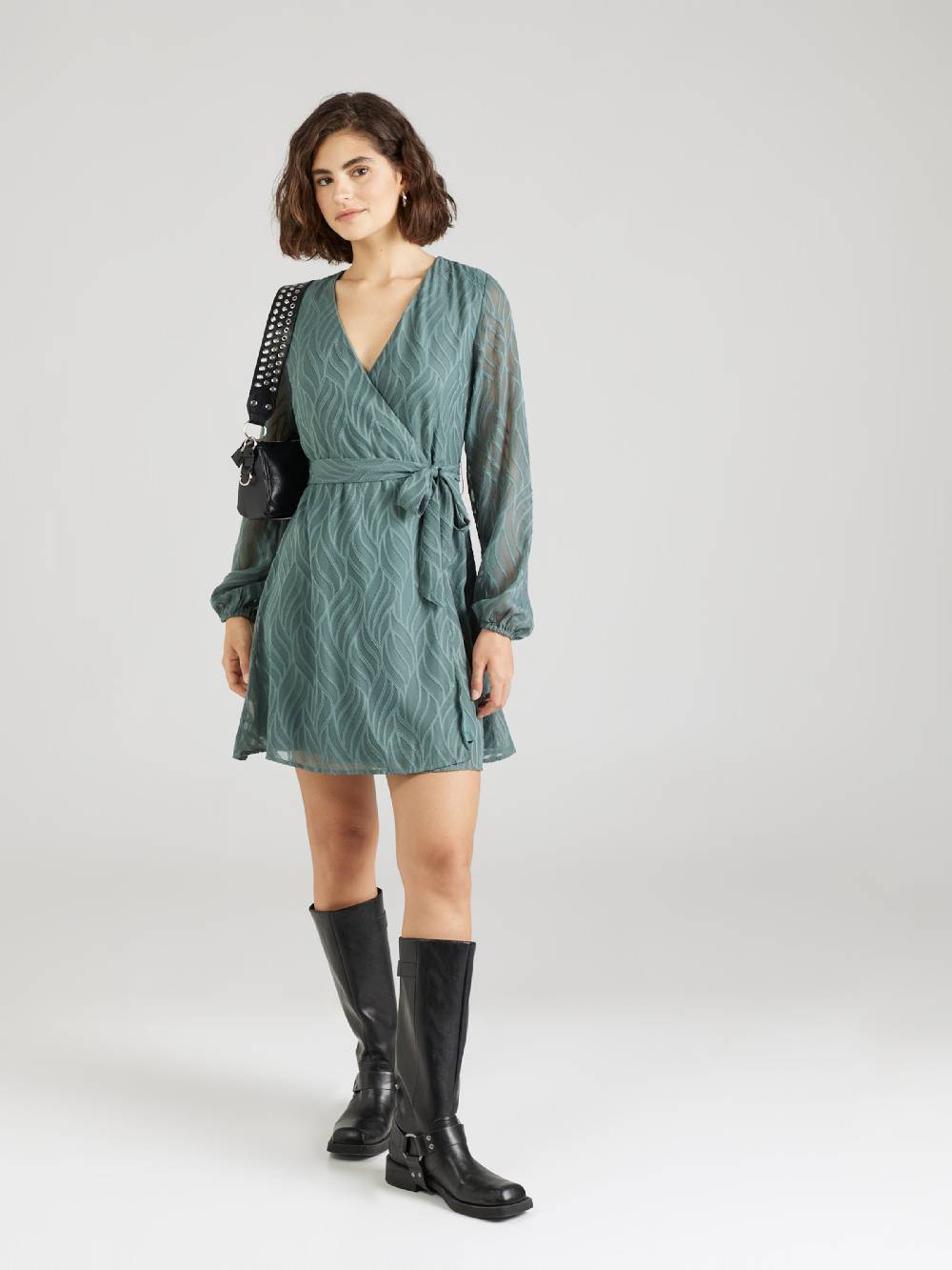 ABOUT YOU Dress 'Jolina' in Dark Green Schlussverkauf