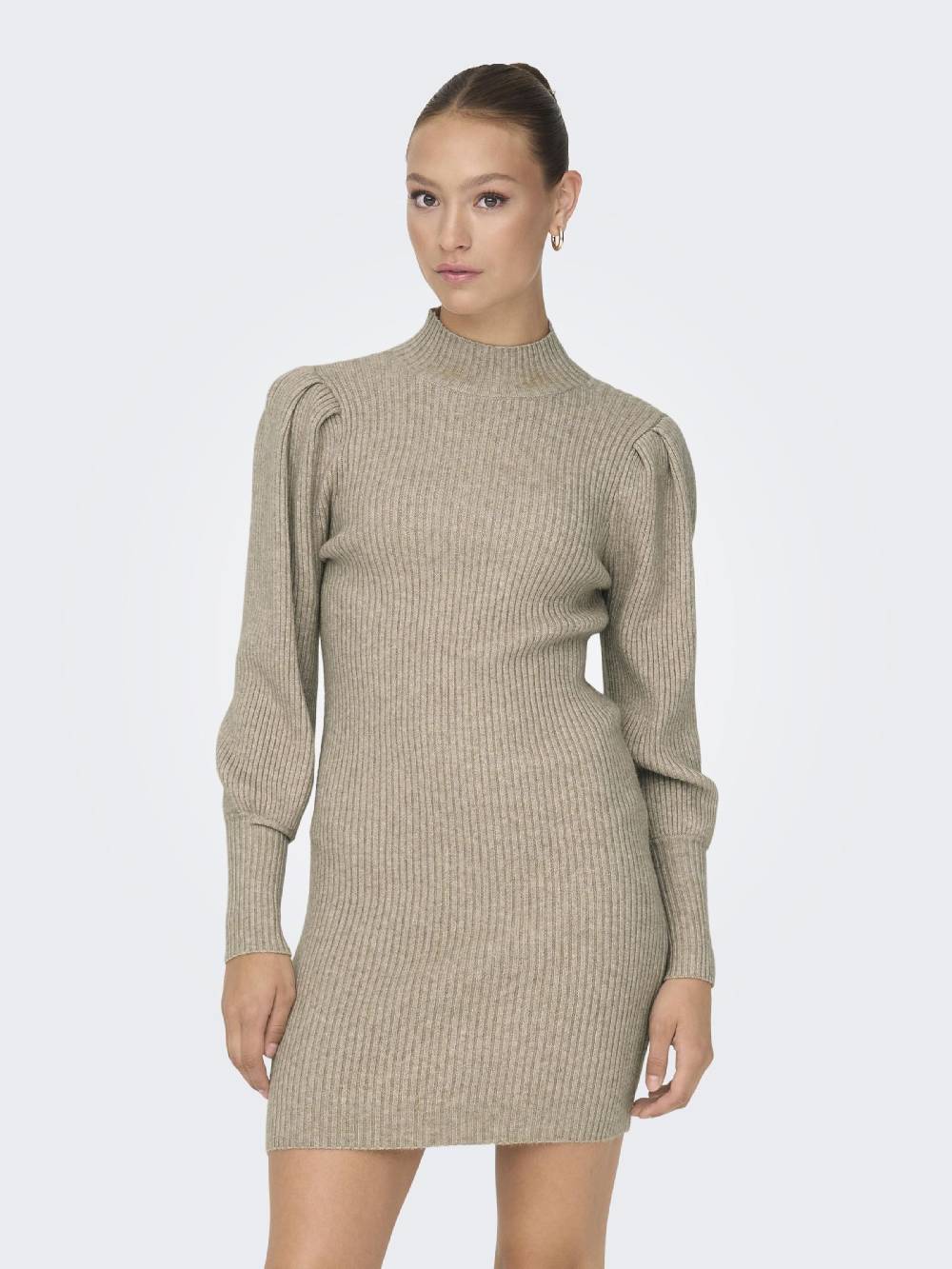 ONLY Knitted dress 'Onlkatia' in Cappuccino Saisonschlussverkauf