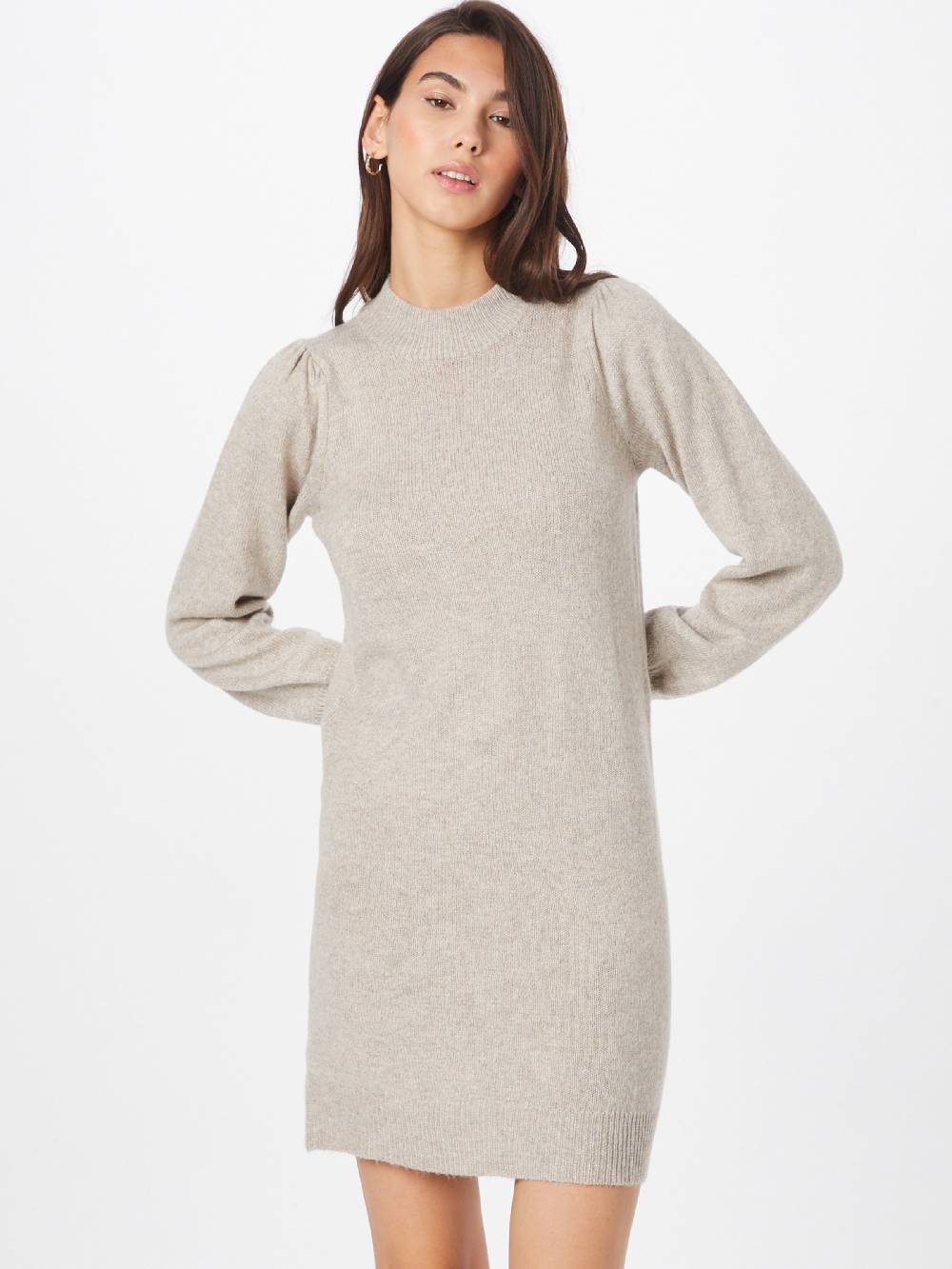 JDY Knitted dress 'JDYRue' in Greige Top Angebot