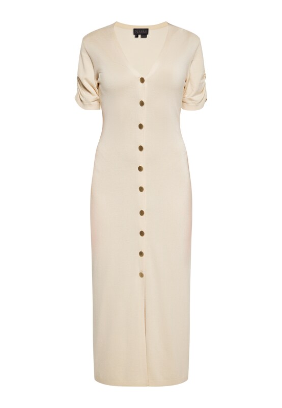 NAEMI Knitted dress in Ecru Neueste Mode