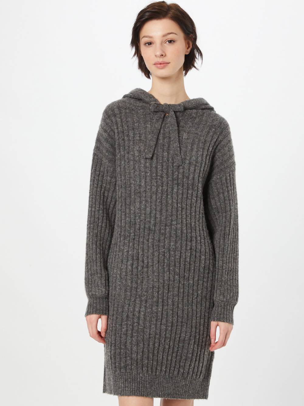 ABOUT YOU Knitted dress 'Marit' in Mottled Grey Zeitlich begrenztes Angebot