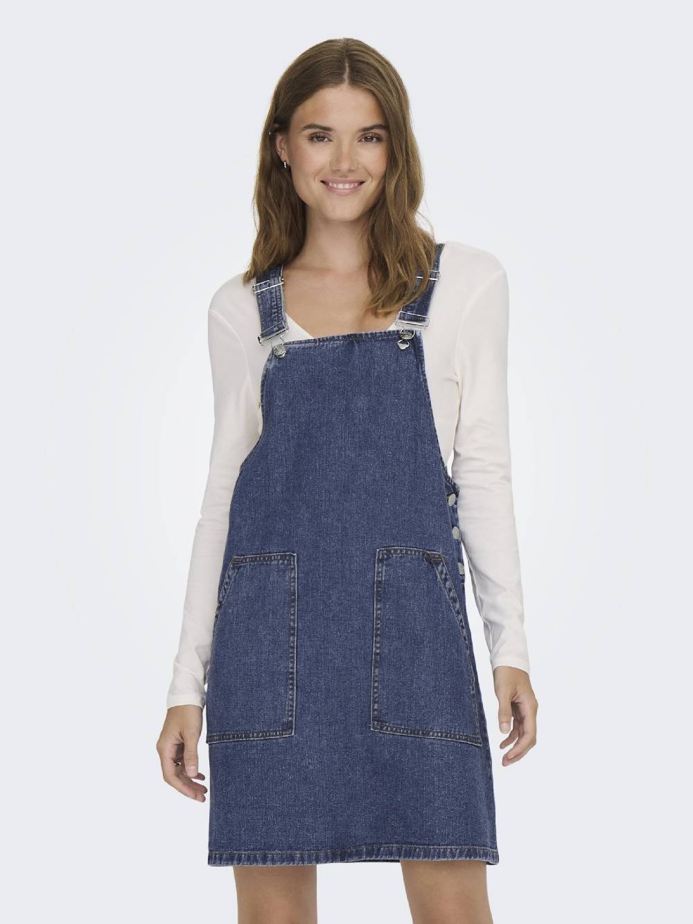 ONLY Overall Skirt 'Praia' in Blue Denim Bis zu 60% Rabatt