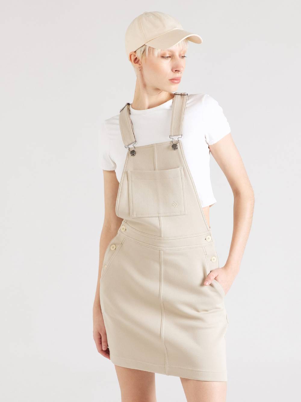 CONVERSE Overall Skirt 'Chevron Salopette' in Sand Discount Store für neue Produkte