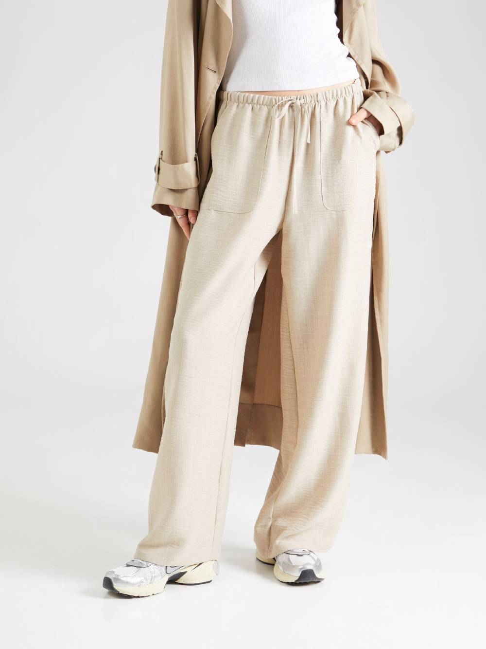 VERO MODA Loose fit Pants 'Melaney' in Beige Fabrikladen
