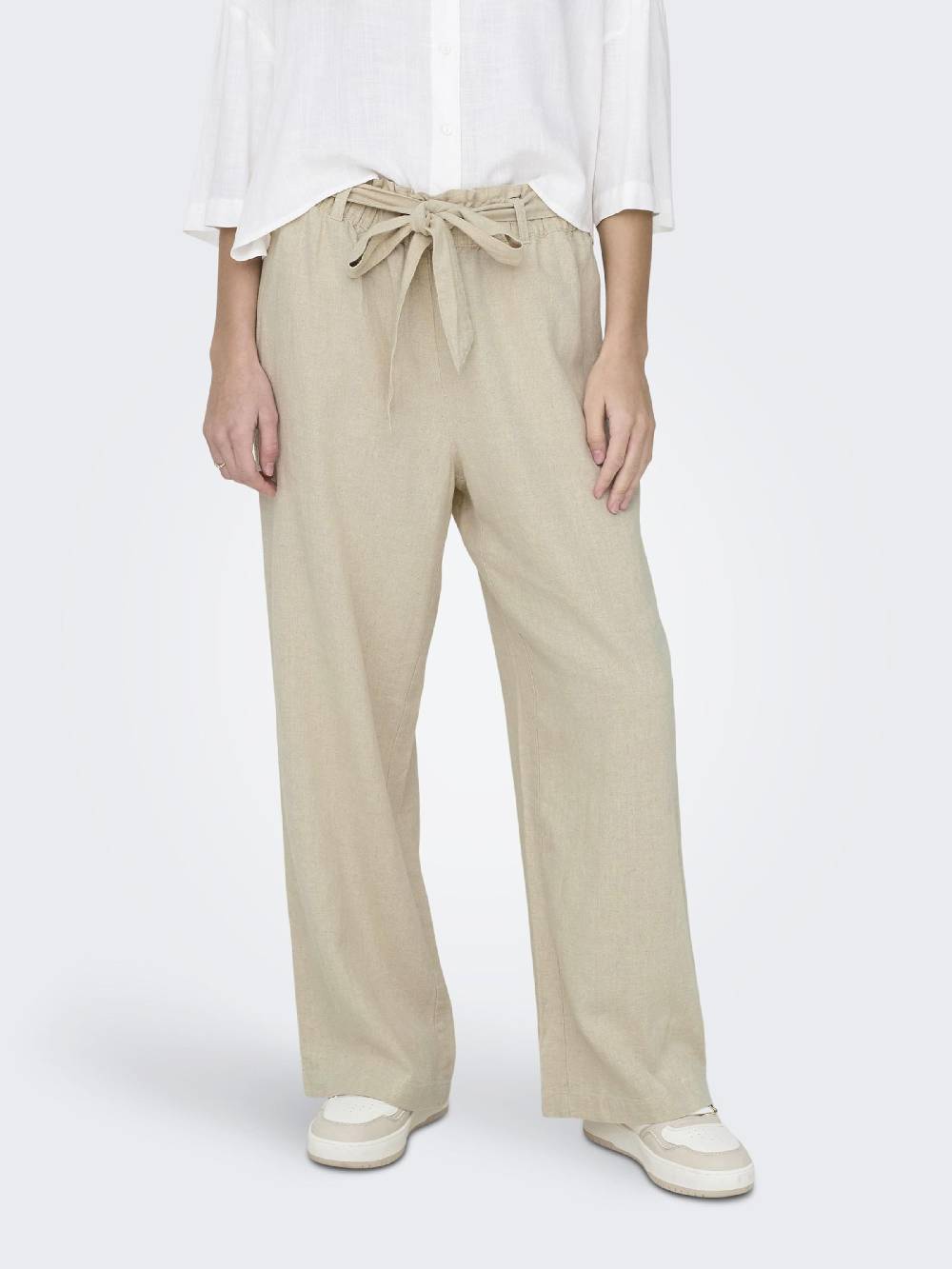 JDY Wide leg Pants 'Say' in Beige zollfrei
