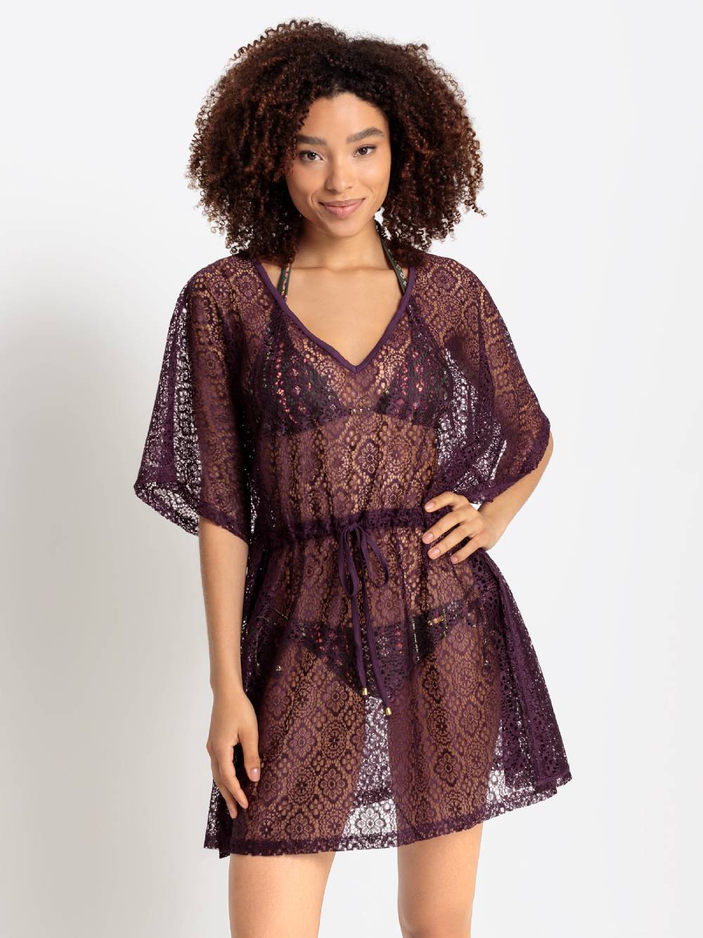 BRUNO BANANI Beach Dress in Bordeaux Flash Sale
