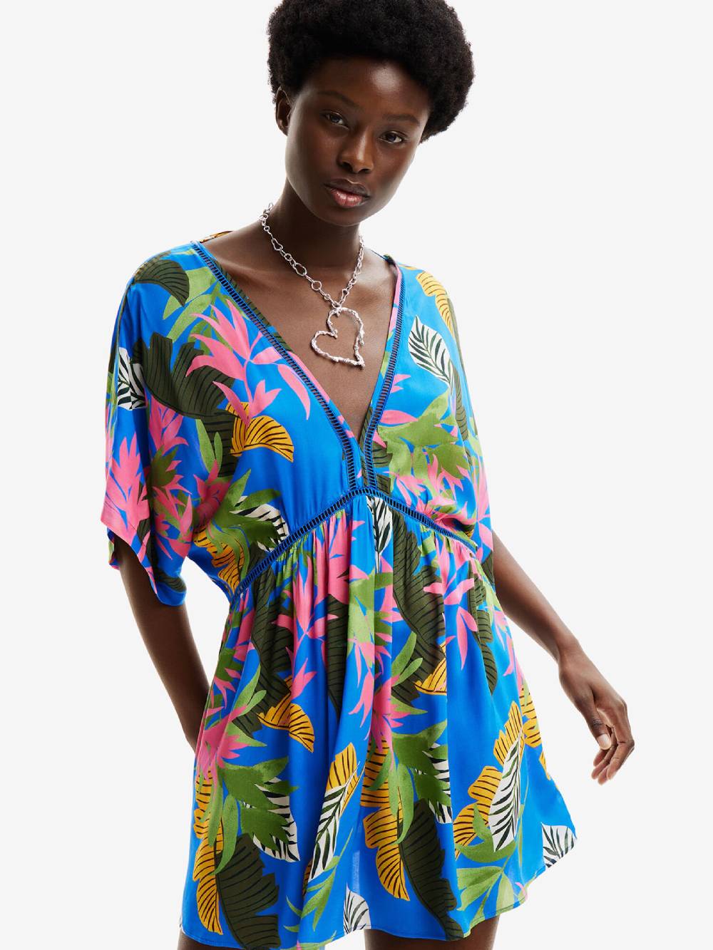 Desigual Beach Dress in Azure Heißer Verkauf