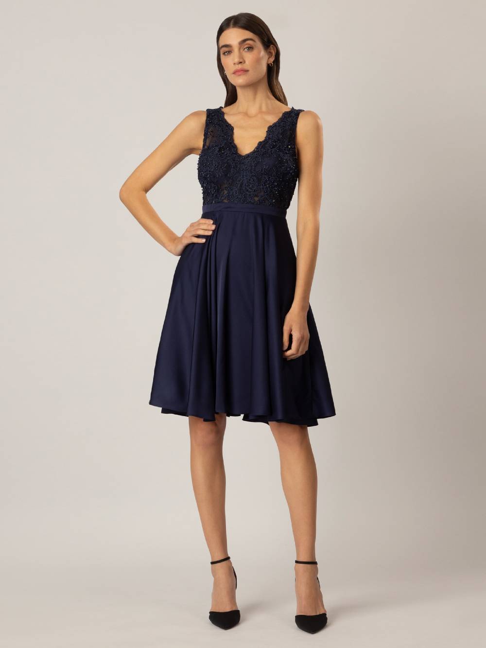 APART Cocktail Dress in Night Blue VIP-Rabatte
