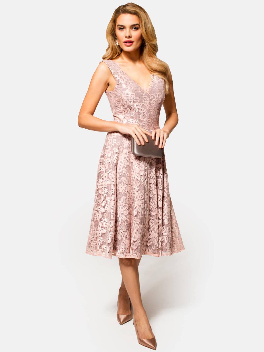 HotSquash Cocktail Dress in Pink Tiefpreis