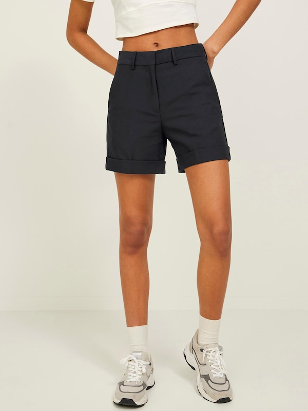 JJXX Regular Pleat-Front Pants 'Mary' in Black