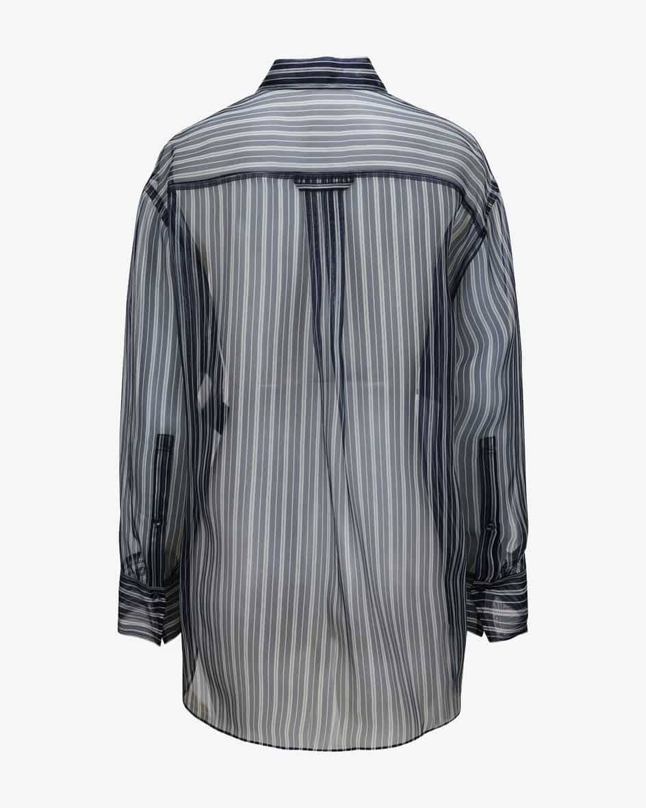 Dorothee Schumacher Transparent Stripe Seidenbluse Kostenloser Versand international