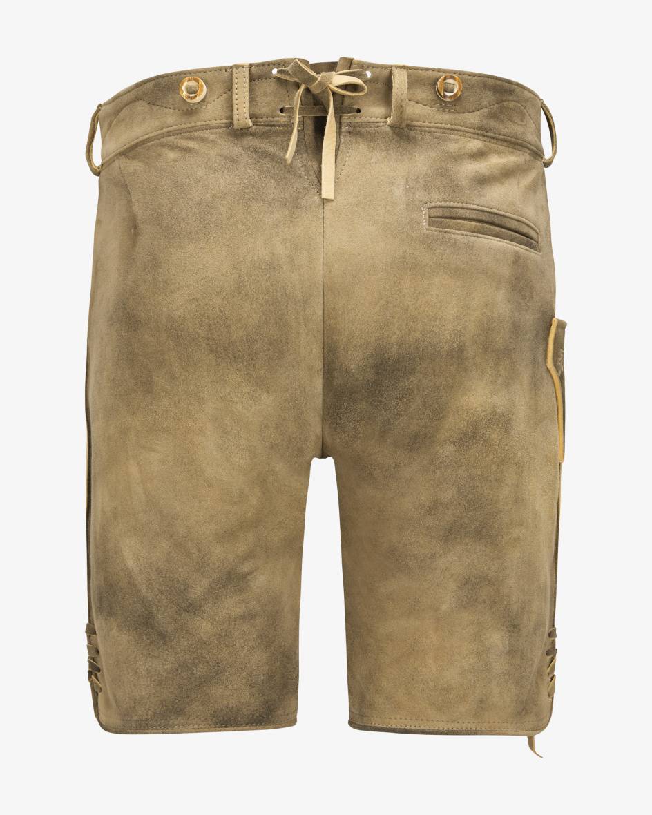 LODENFREY Wiesnlederhose kurz aus Ziegenleder VIP-Rabatte