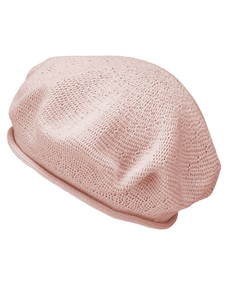 Loevenich Modische Baumwoll-Baskenmütze für Damen - Nude Sonderangebot der Fabrik