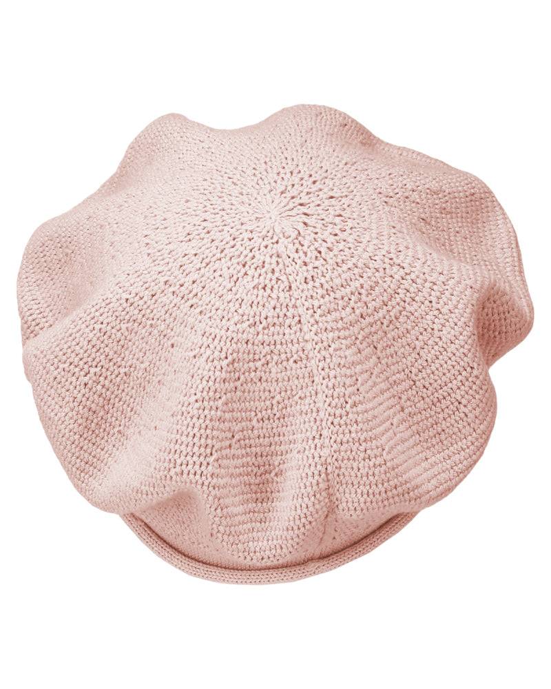 Loevenich Modische Baumwoll-Baskenmütze für Damen - Nude Sonderangebot der Fabrik