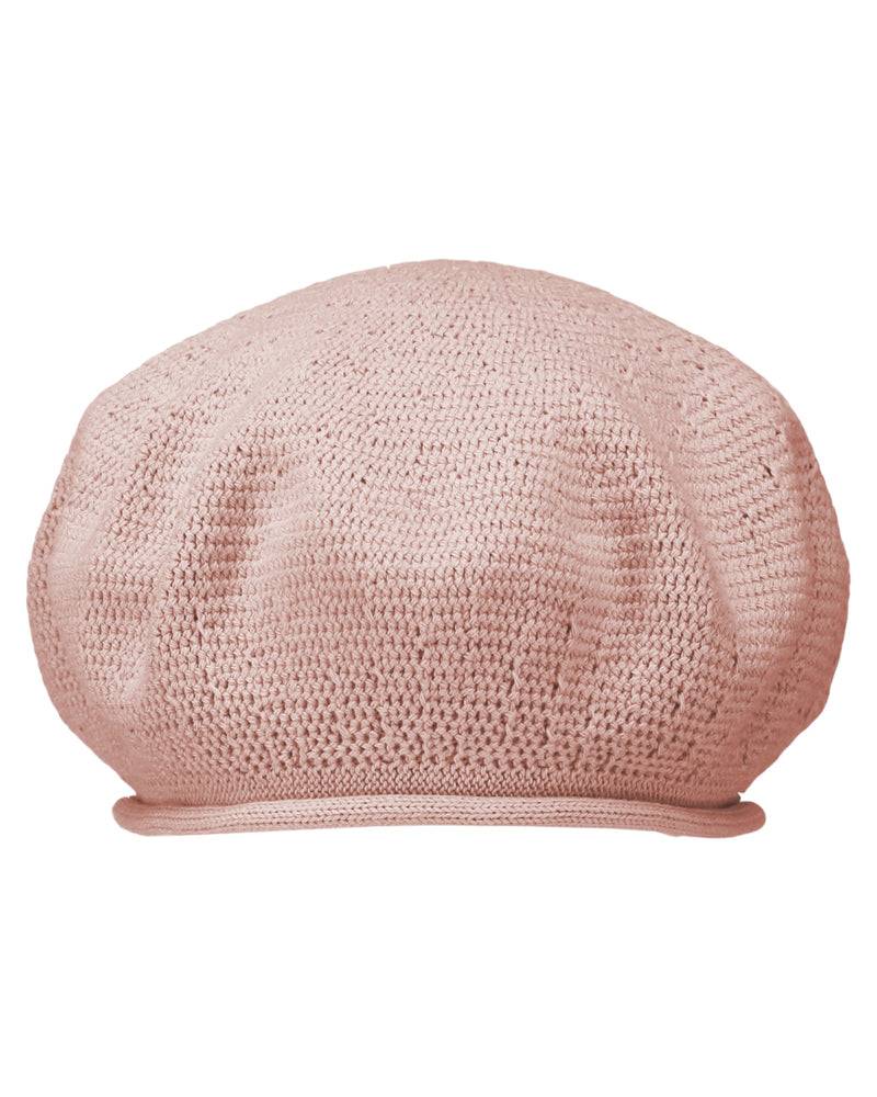 Loevenich Modische Baumwoll-Baskenmütze für Damen - Nude Sonderangebot der Fabrik