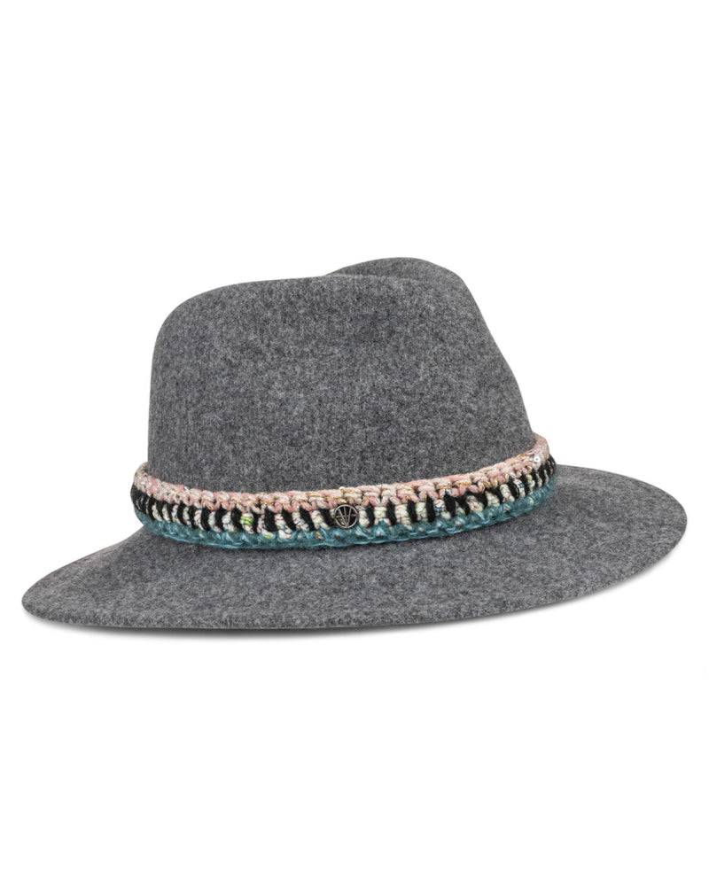 Loevenich Damen Woll-Fedora - Anthrazit meliert Fabrikladen